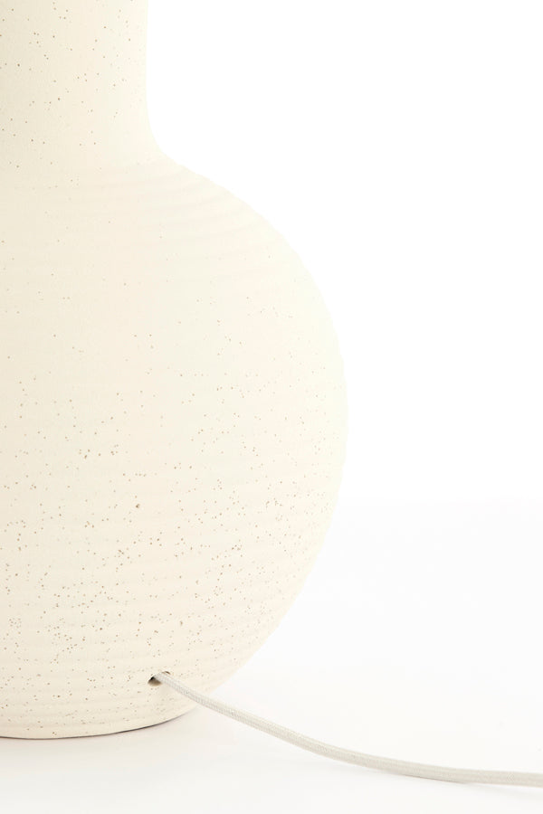 Lamp base 34x62 cm ULLOA ceramics matt cream