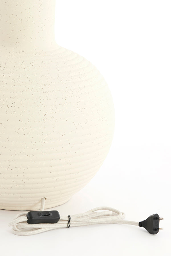 Lamp base 34x62 cm ULLOA ceramics matt cream