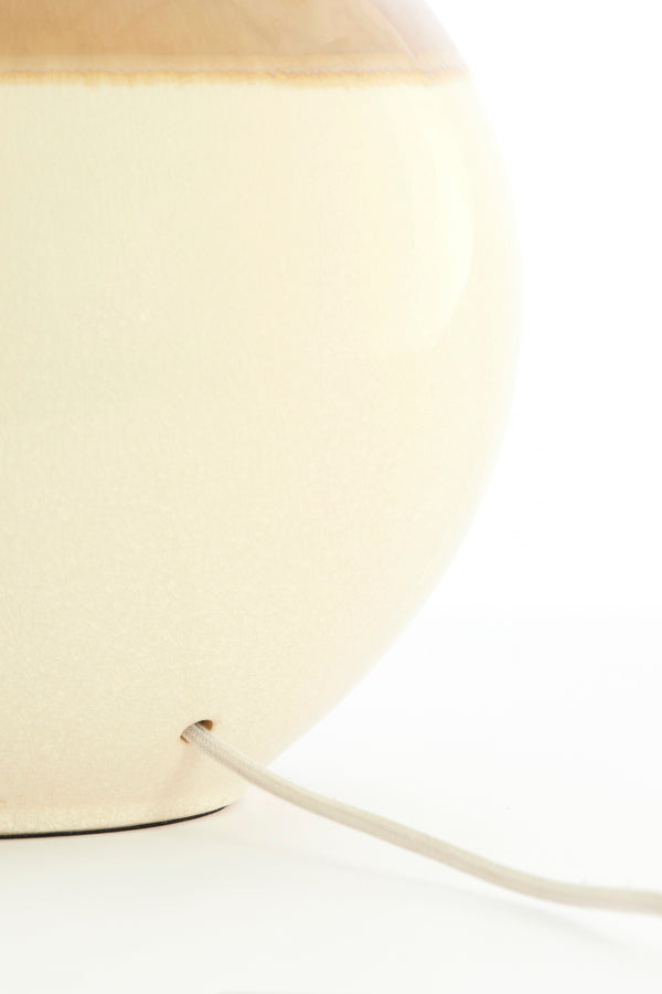 Lamp base 34x62 cm ULLOA ceramics light brown+cream