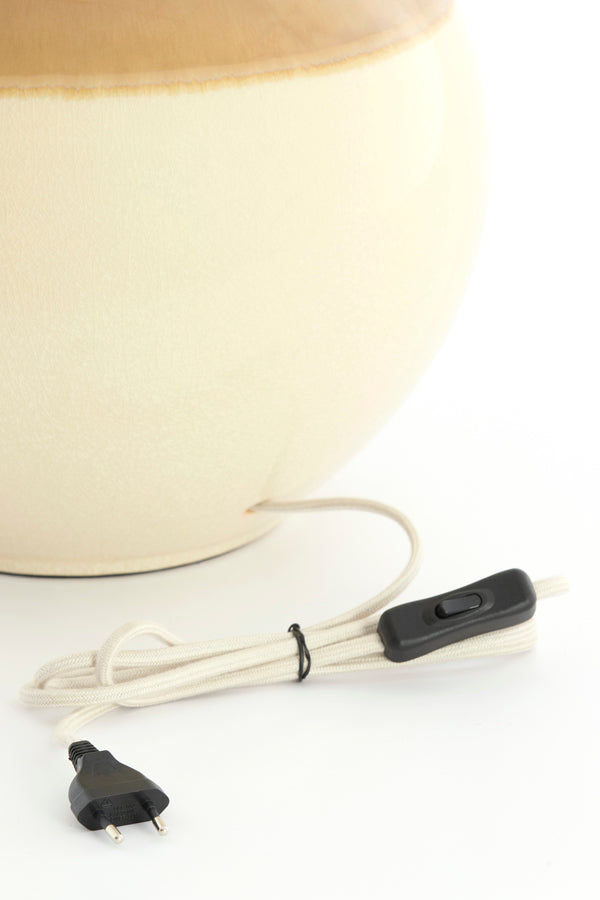 Lamp base 34x62 cm ULLOA ceramics light brown+cream