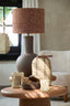 Lamp base 34x62 cm ULLOA ceramics matt dark brown