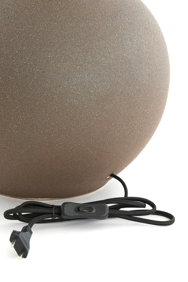 Lamp base 34x62 cm ULLOA ceramics matt dark brown