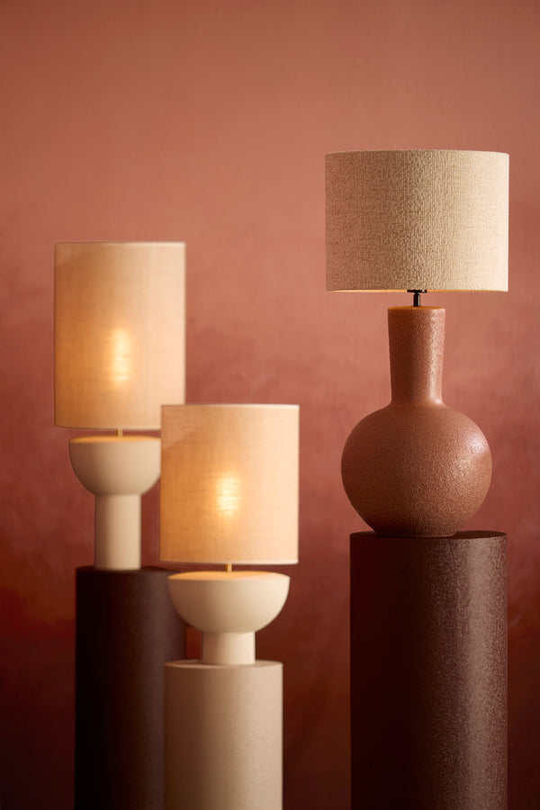 Lamp base 34x62 cm ULLOA ceramics dark old pink