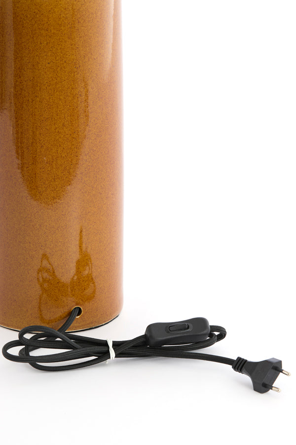 Lamp base 14x44 cm FRANIA ceramics cognac