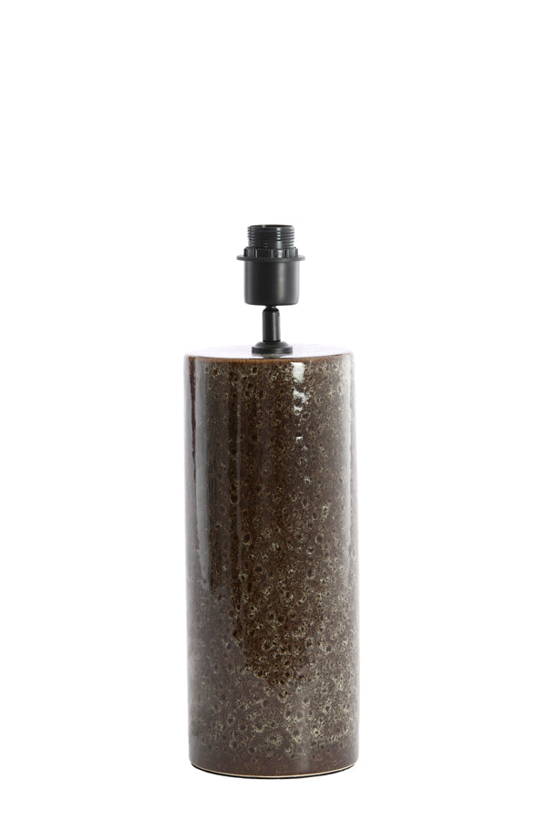 Lamp base 14x44 cm FRANIA ceramics dark brown