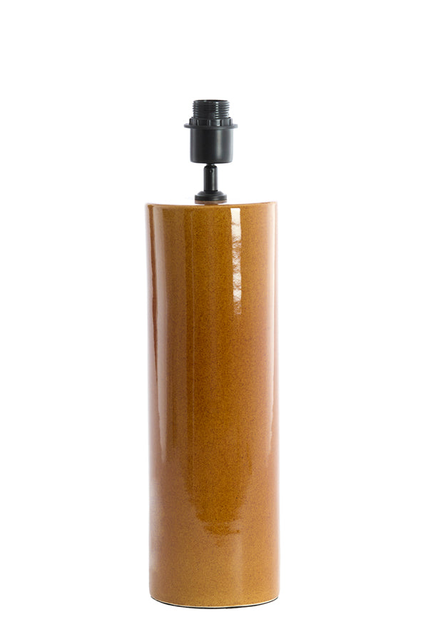 Lamp base 14x52 cm FRANIA ceramics cognac