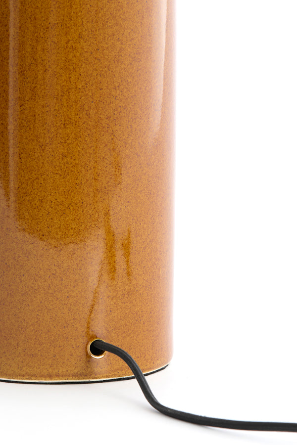 Lamp base 14x52 cm FRANIA ceramics cognac