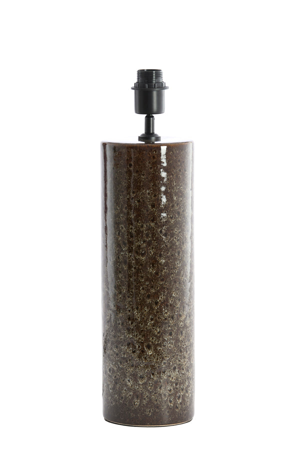 Lamp base 14x52 cm FRANIA ceramics dark brown