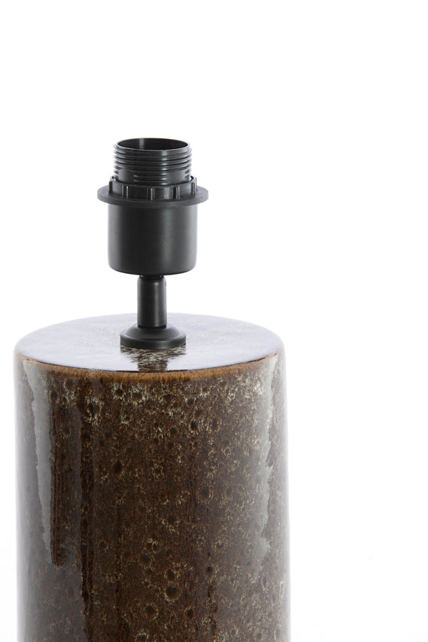 Lamp base 14x52 cm FRANIA ceramics dark brown