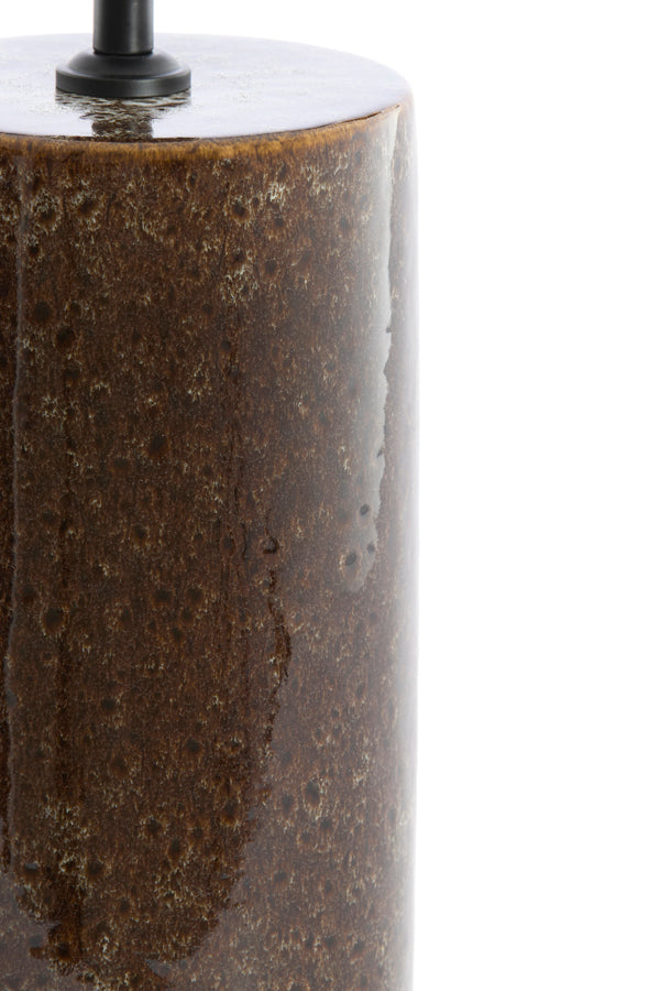 Lamp base 14x52 cm FRANIA ceramics dark brown