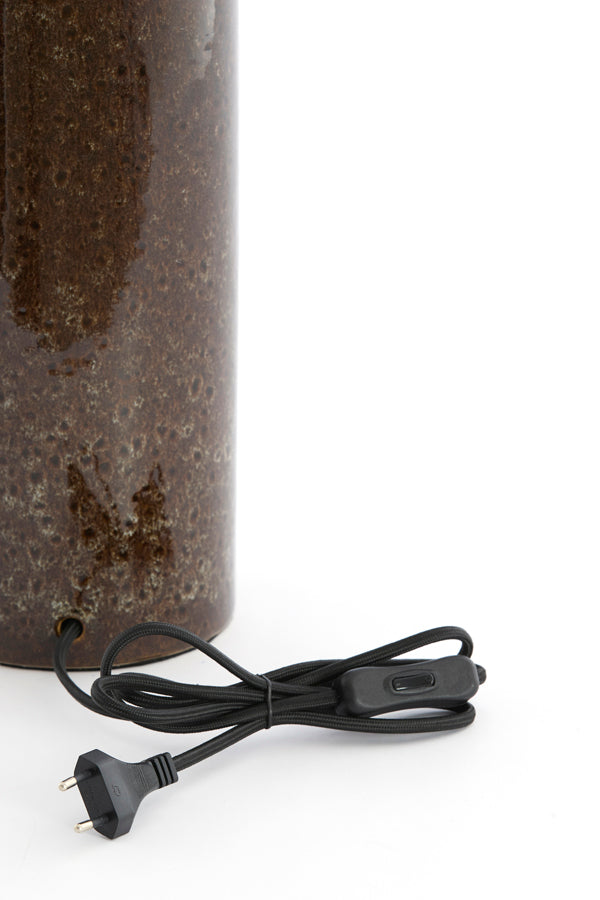 Lamp base 14x52 cm FRANIA ceramics dark brown