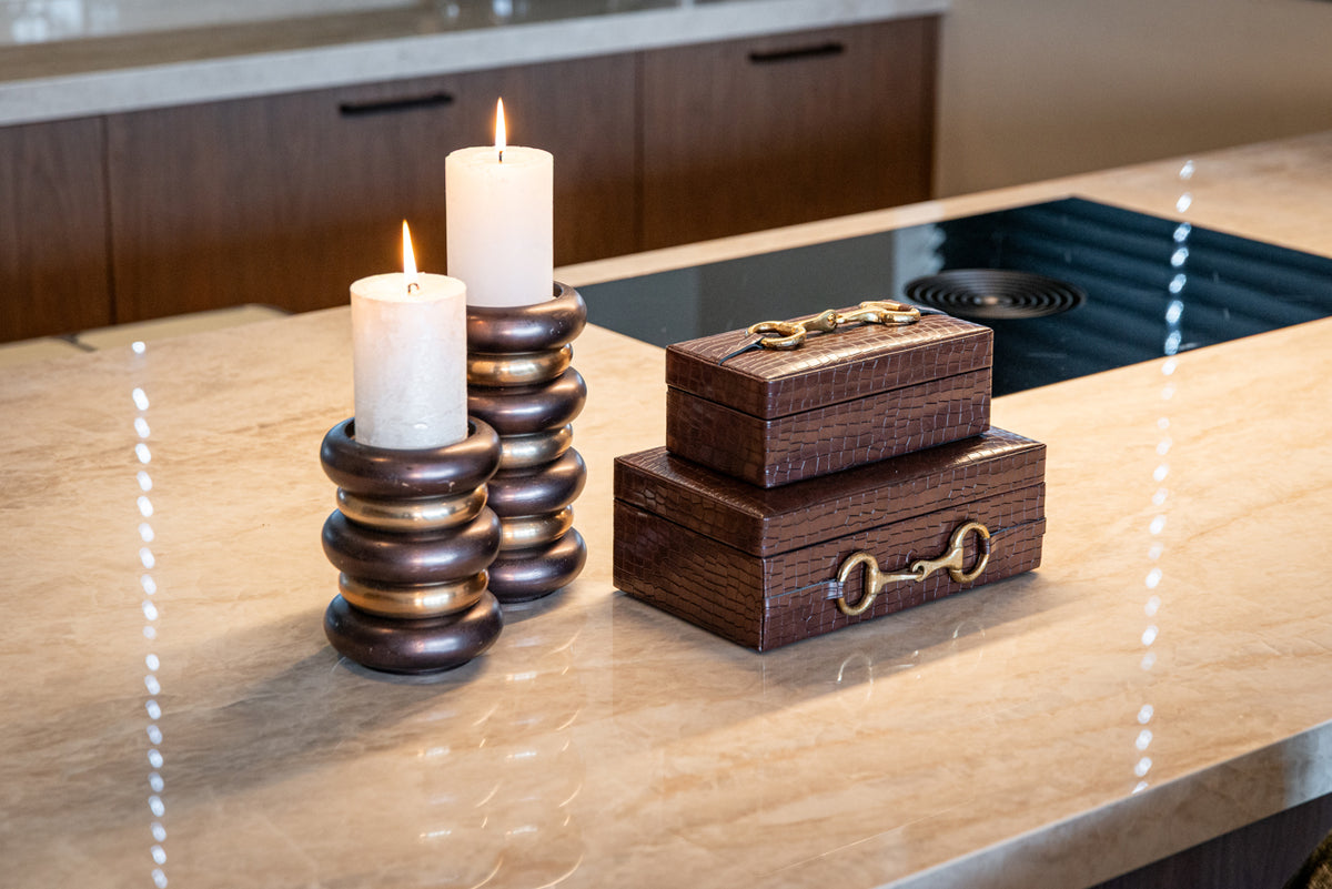 Storage box Rex dark brown large