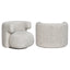 Lounge chair Talley cream tweed swivel