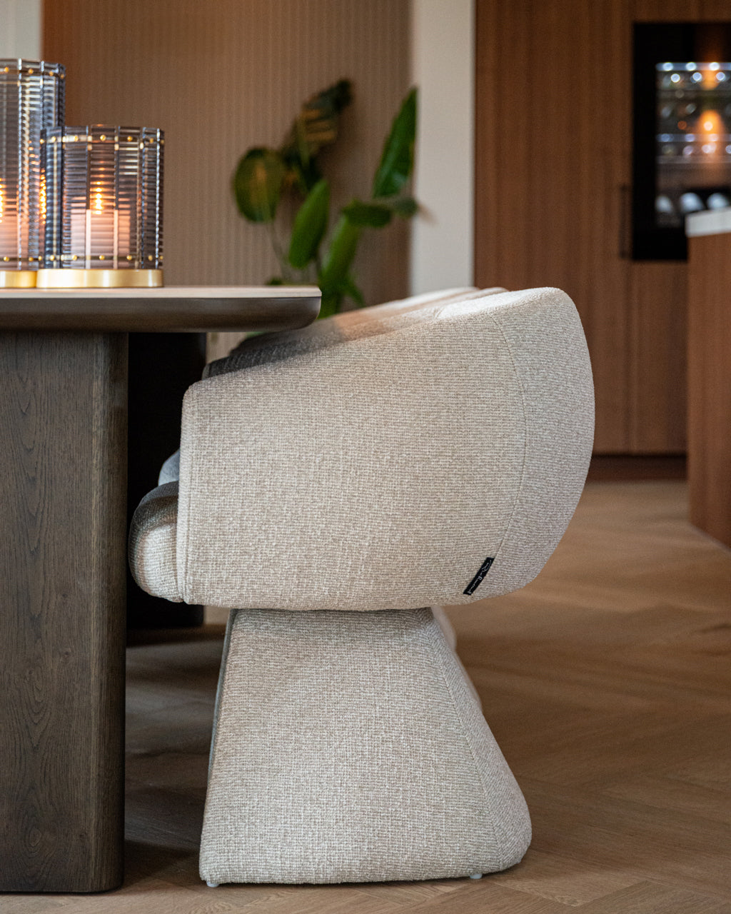 Dining chair Quiriro biscotti swivel