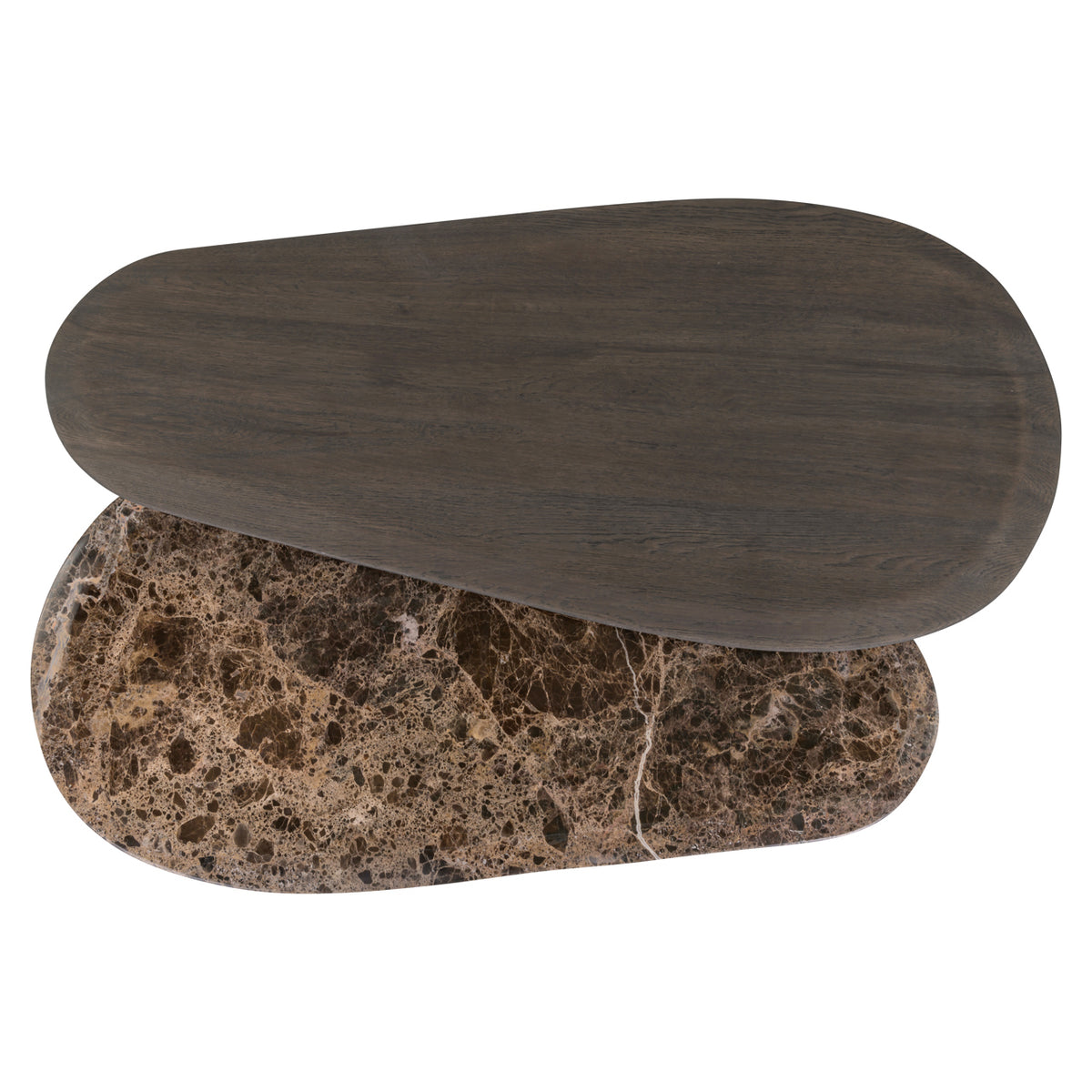 Coffee table Castello Smoked charchoal (Set of 2)