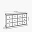 Loft Pine Wood Multicoloured 12 Drawer Unit