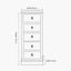 Loft Pine Wood Multicoloured 5 Drawer Unit