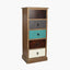 Loft Pine Wood Multicoloured 5 Drawer Unit