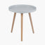 Halston Light Grey MDF & Natural Pine Wood Round Table K/D