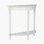 Heritage Elizabeth White Pine Wood Half Moon Console K/D