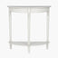 Heritage Elizabeth White Pine Wood Half Moon Console K/D