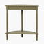 Heritage Olive Pine Wood Half Moon Console Table