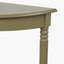 Heritage Olive Pine Wood Half Moon Console Table