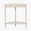 Heritage Putty Pine Wood Half Moon Console Table