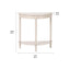 Heritage Putty Pine Wood Half Moon Console Table