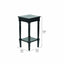 Heritage Black Pine Wood Accent Table