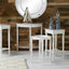 Heritage Elizabeth White Pine Wood Accent Table with Shelf K/D
