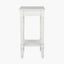 Heritage Elizabeth White Pine Wood Accent Table with Shelf K/D