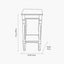 Heritage Olive Pine Wood Accent Table