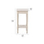 Heritage Putty Pine Wood Accent Table