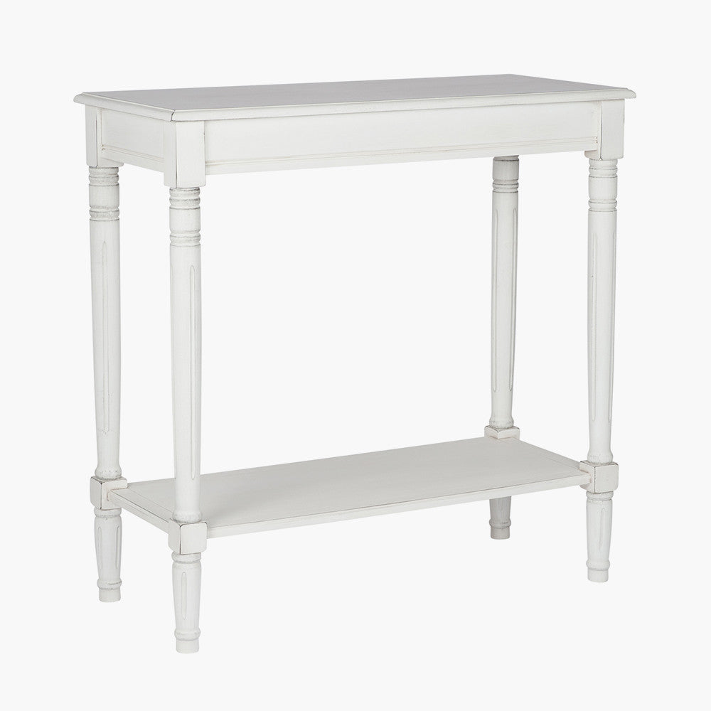 Heritage Elizabeth White Pine Wood Oblong Console K/D