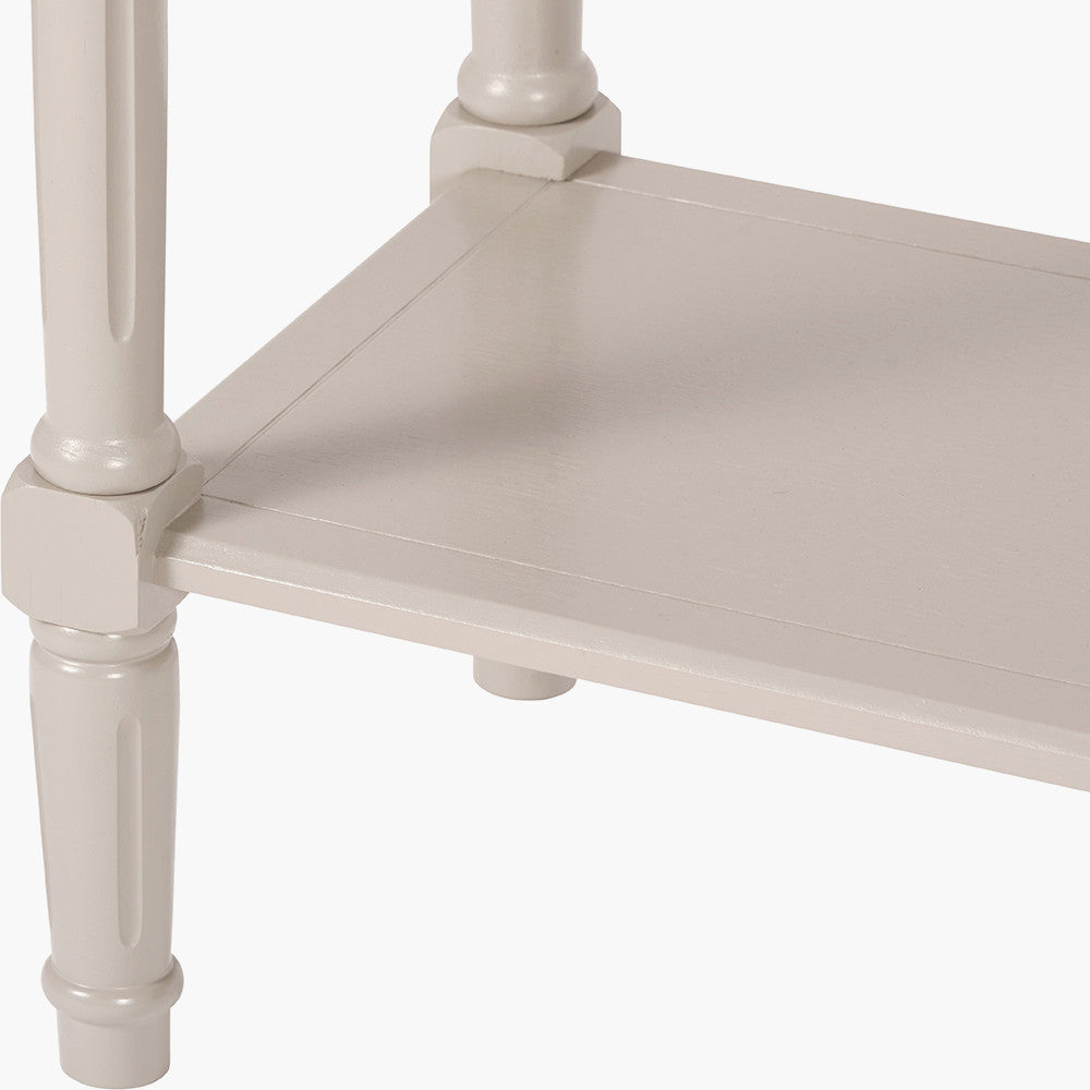 Heritage Putty Pine Wood Console Table