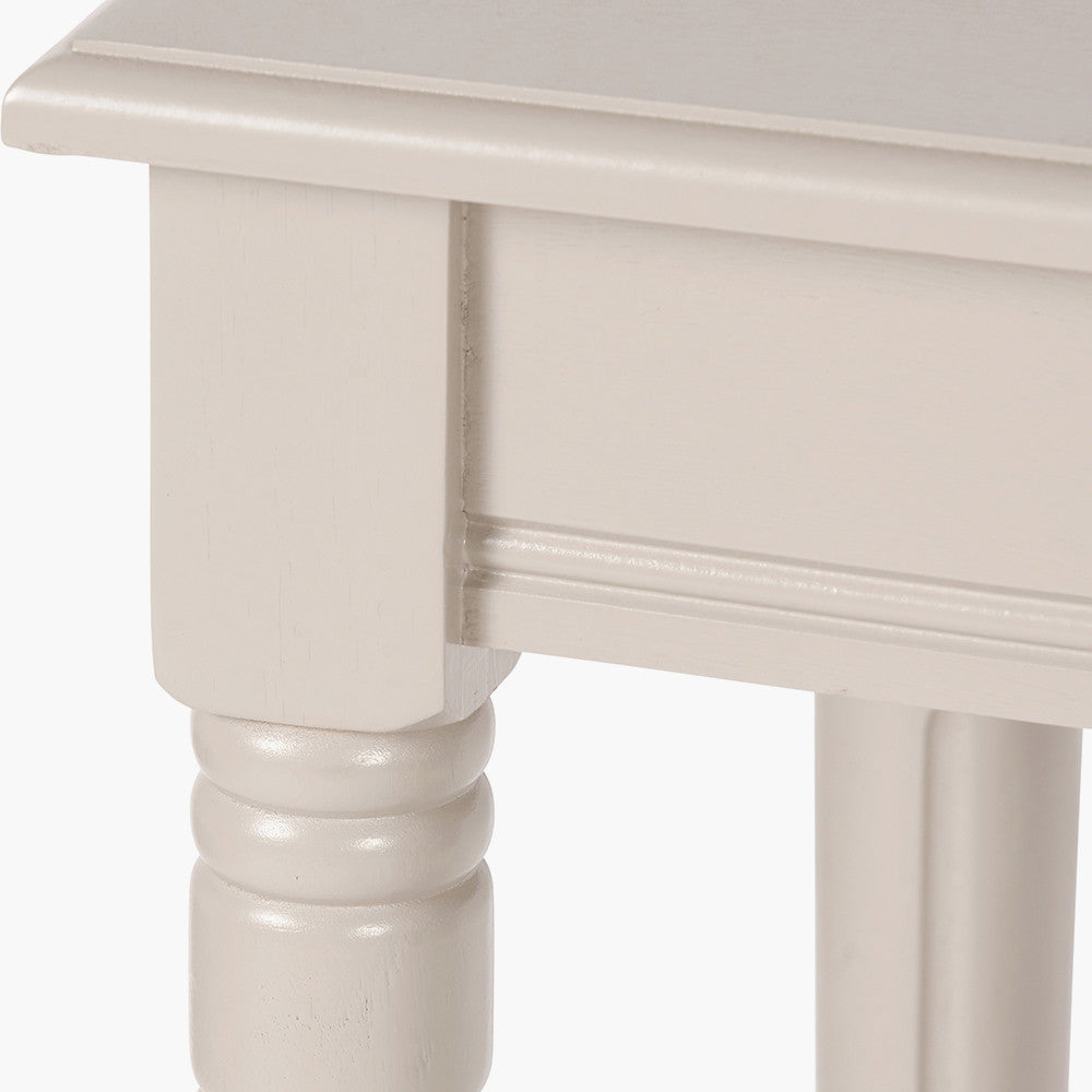 Heritage Putty Pine Wood Console Table