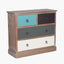 Loft Pine Wood Multicoloured 4 Drawer Unit
