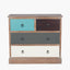 Loft Pine Wood Multicoloured 4 Drawer Unit