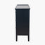 Chelmsford Satin Black Pine Wood 4 Drawer Unit