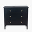 Chelmsford Satin Black Pine Wood 4 Drawer Unit