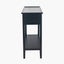 Chelmsford Satin Black Pine Wood 2 Drawer Console Table K/D