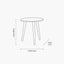 Croft Olive Pine Wood Side Table