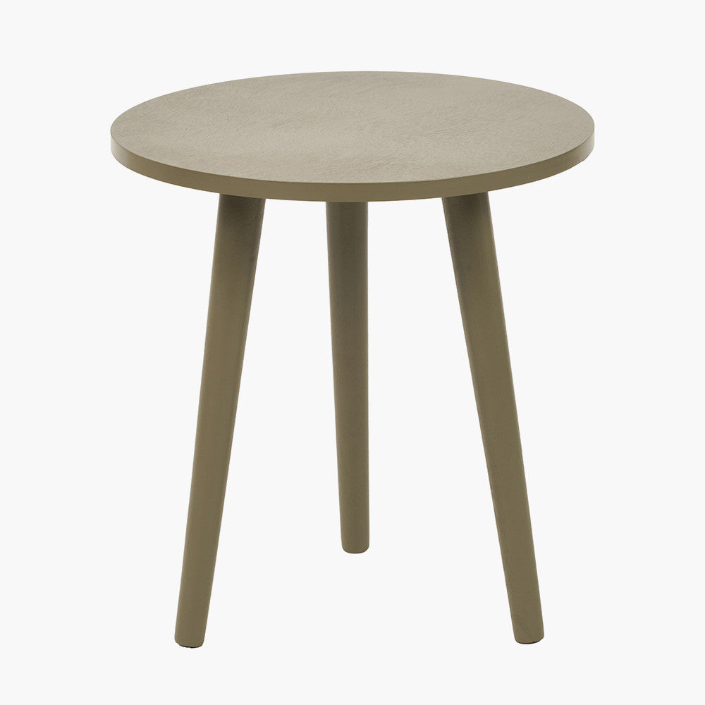 Croft Olive Pine Wood Side Table