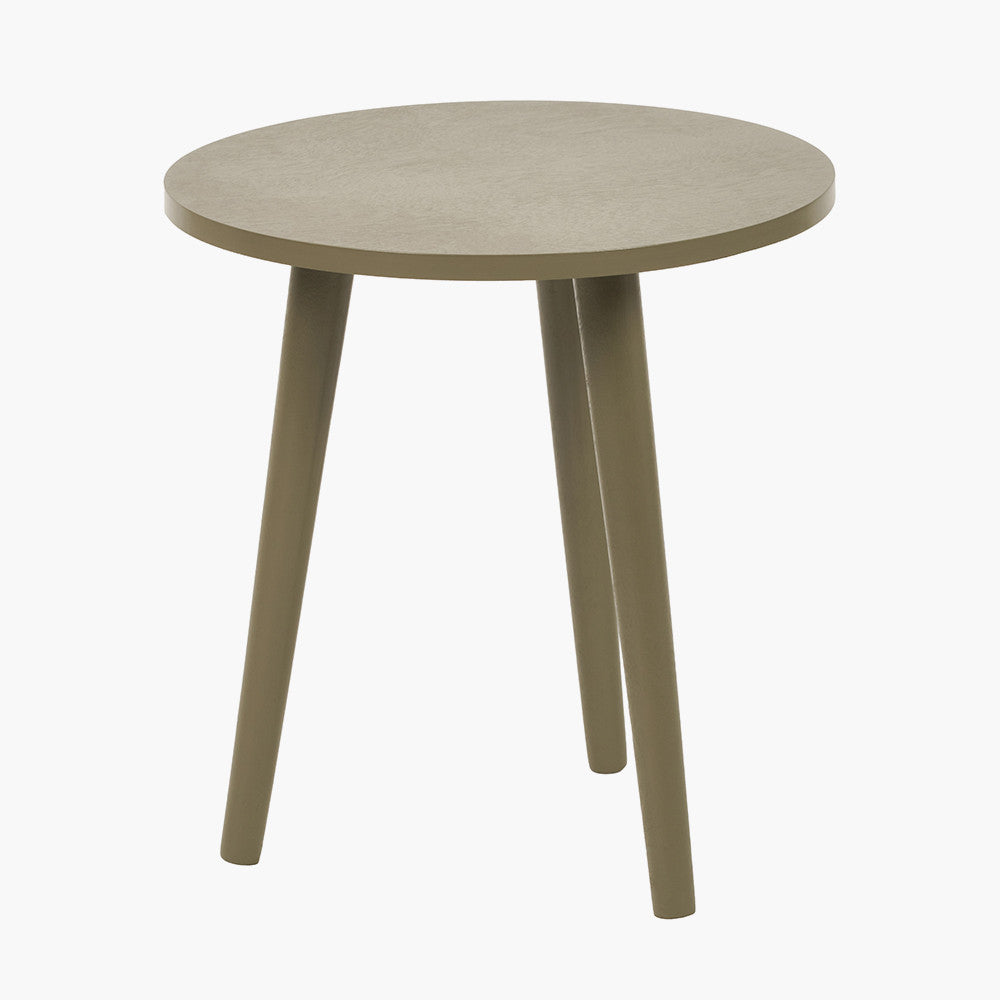 Croft Olive Pine Wood Side Table