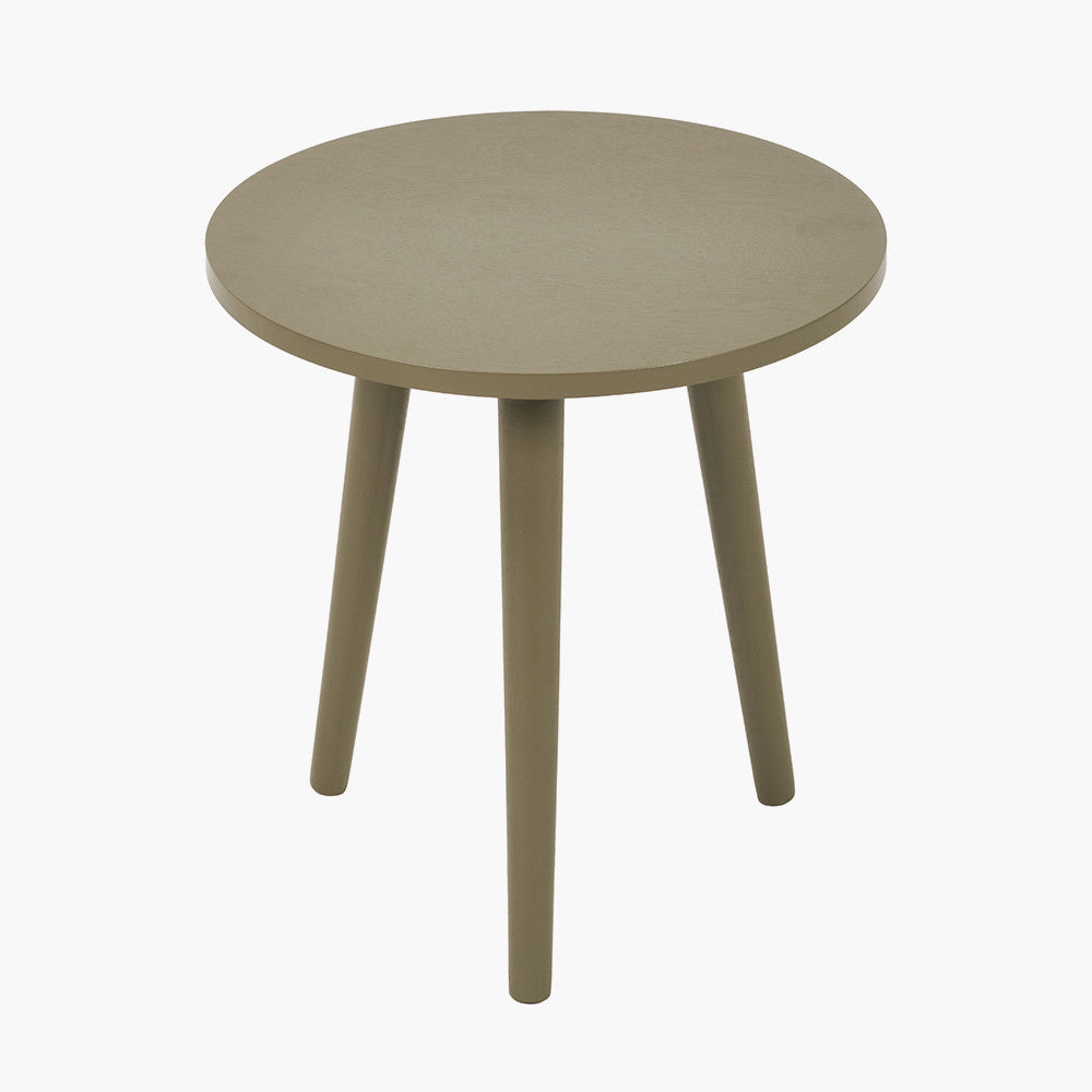 Croft Olive Pine Wood Side Table