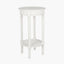 Heritage Elizabeth White Pine Wood Round Accent Table K/D