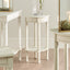 Heritage Elizabeth White Pine Wood Round Accent Table K/D