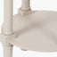 Heritage Putty Pine Wood Round Accent Table