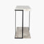Jersey Concrete Effect MDF & Black Iron Console Table K/D